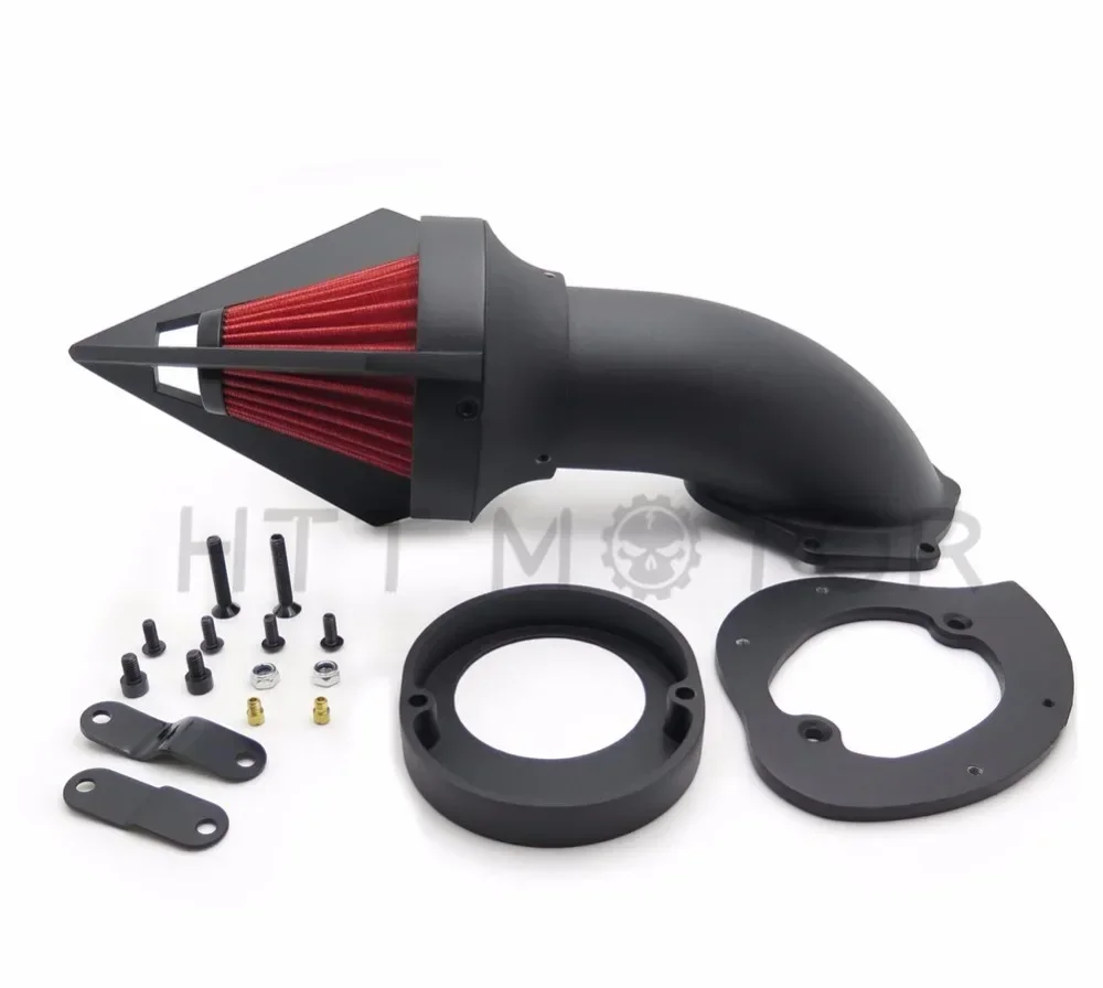 

Aftermarket Motorcycle Cone Spike Air Cleaner Kit for Yamaha Vstar V-Star 650 All Year 1986-2012 BLACK