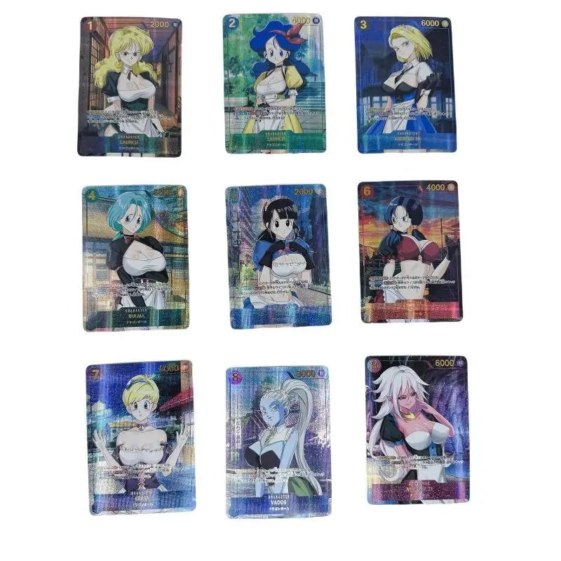 Fai da te fatto in casa Dragon Ball Android 18 Bulma Chichi personaggio Anime abbronzante collezione rara Flash Card giocattoli dei cartoni animati regalo di natale