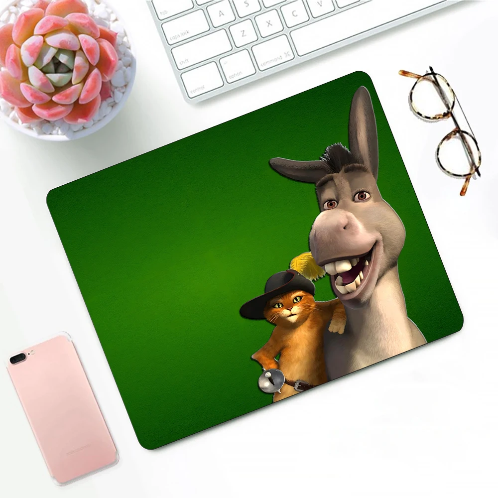 Funny S-Shrek Cartoon Cute Gaming Mouse Pad XS Small Mousepad For PC Gamer Desktop Decoration Office Mouse Mat Deskmat Rug