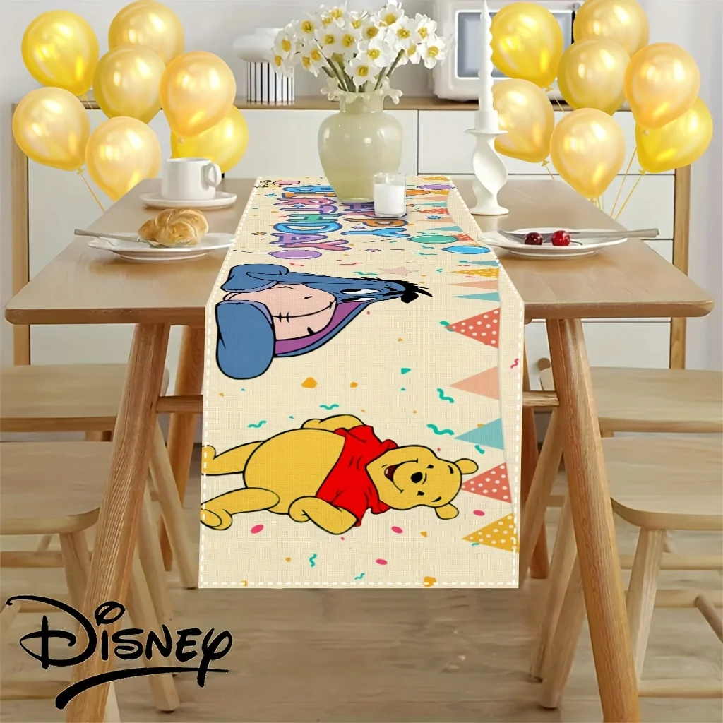 1 Piece of Winnietbo and Aier and Tige Design Table Runner, Suitable for Indoor/Outdoor Dining, Weddings, and Parties