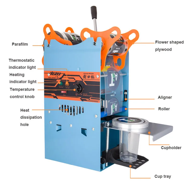 Manual Cup Sealing Machine For 9.5cm Cup Bubble Tea Machine Cup Sealer For Coffee/Bubble Tea Sealing Machine 220V