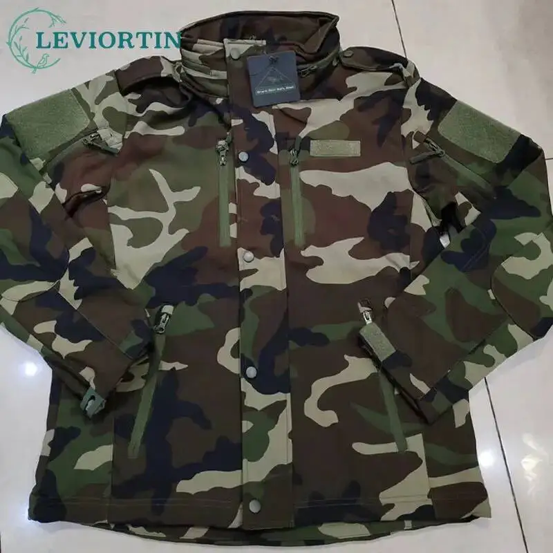 

Мужская тактическая куртка с капюшоном, мягкая флисовая термоветрозащитная водонепроницаемая повседневная куртка, мужская ветровка для треккинга и охоты, одежда