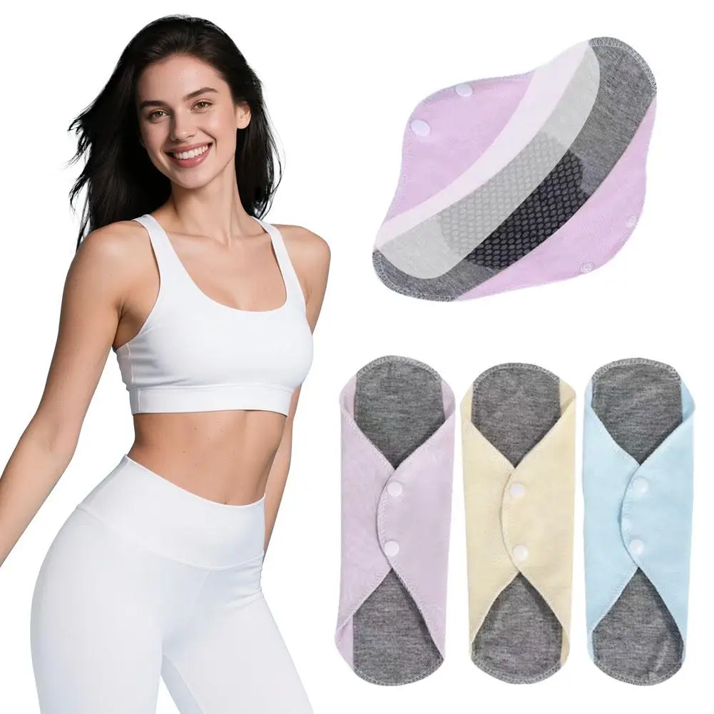 Pañales reutilizables para adultos, bragas lavables de algodón, protectores femeninos para la higiene, período menstrual, previenen la fuga de orina, 1/3/5 Uds.