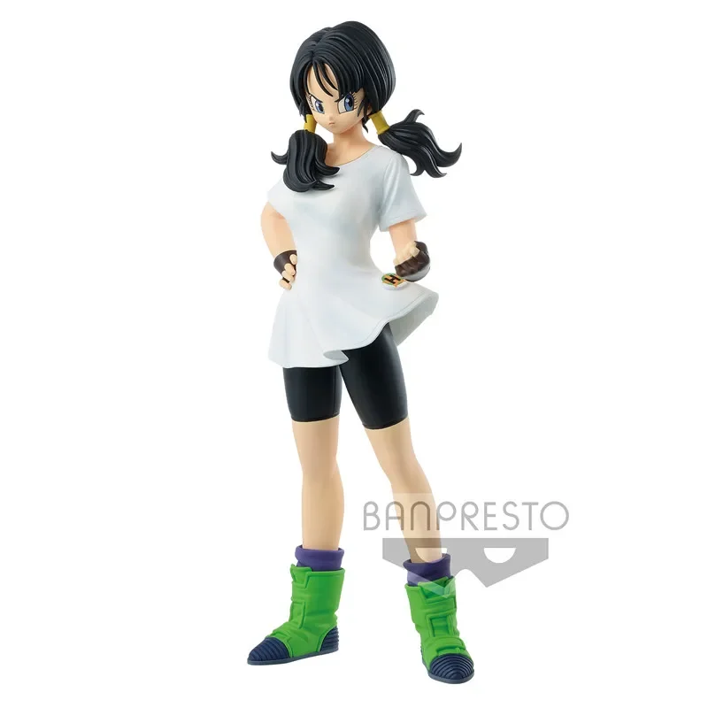 25cm Original Dragon Ball Z  Videl Figure Banpresto Glitter Glamours Pvc Model Ornament Style Kawaii Figurine Collection Gifts