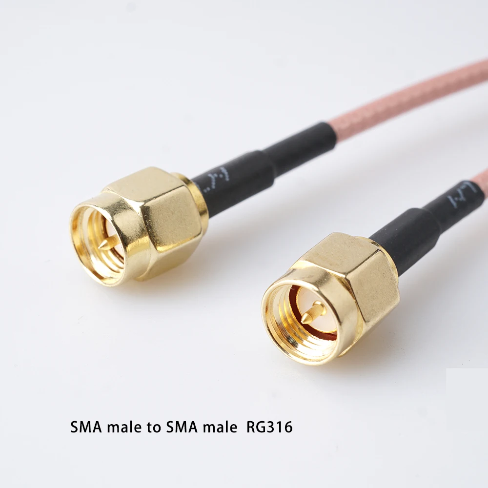 RG316 RG174 SMA Male to SMA Female RPSMA Connector Nut Bulkhead Extension Coax Jumper Pigtail Cable For WIFI 3G 4G GSM Antenna