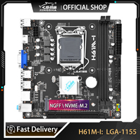 JINGSHA H61 Motherboard LGA1155 DDR3 Memory ITX H61 Desktop Mainbord With NVME/NGFF M.2 Interface Core I3i5i7 CPU VGA MainBoard
