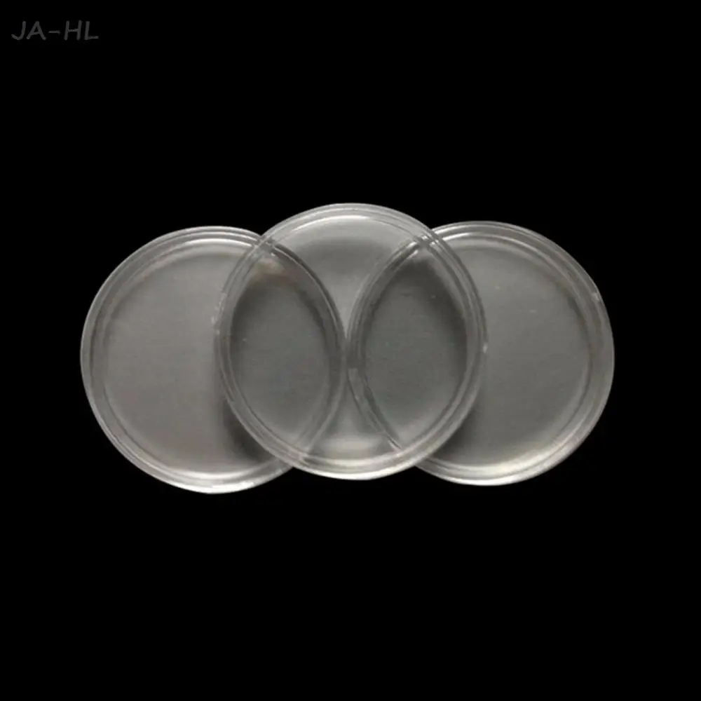 Hot! 10Pcs Clear Coin Holder dia 40mm Capsules Cases Round Storage Ring Plastic Boxes 10 x