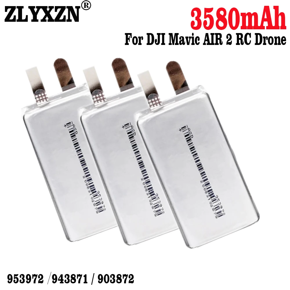 1-15 sztuk nowy 3.85V Max 4.4V 3580mAh li-polimer 953972 903872 943871 DIY 3S akumulator lotu dla DJI Mavic AIR 2 RC Drone