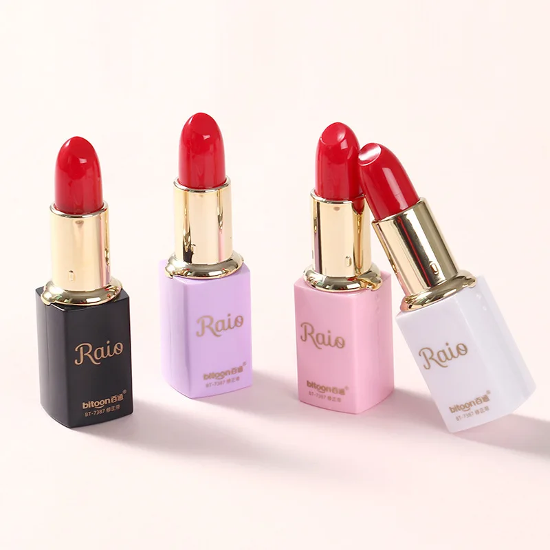 

1 Piece Lytwtw's Cute Kawaii Lipstick Kawaii Stationery Office School Supplies Gift Corrector Candy Lovely Correction Tape