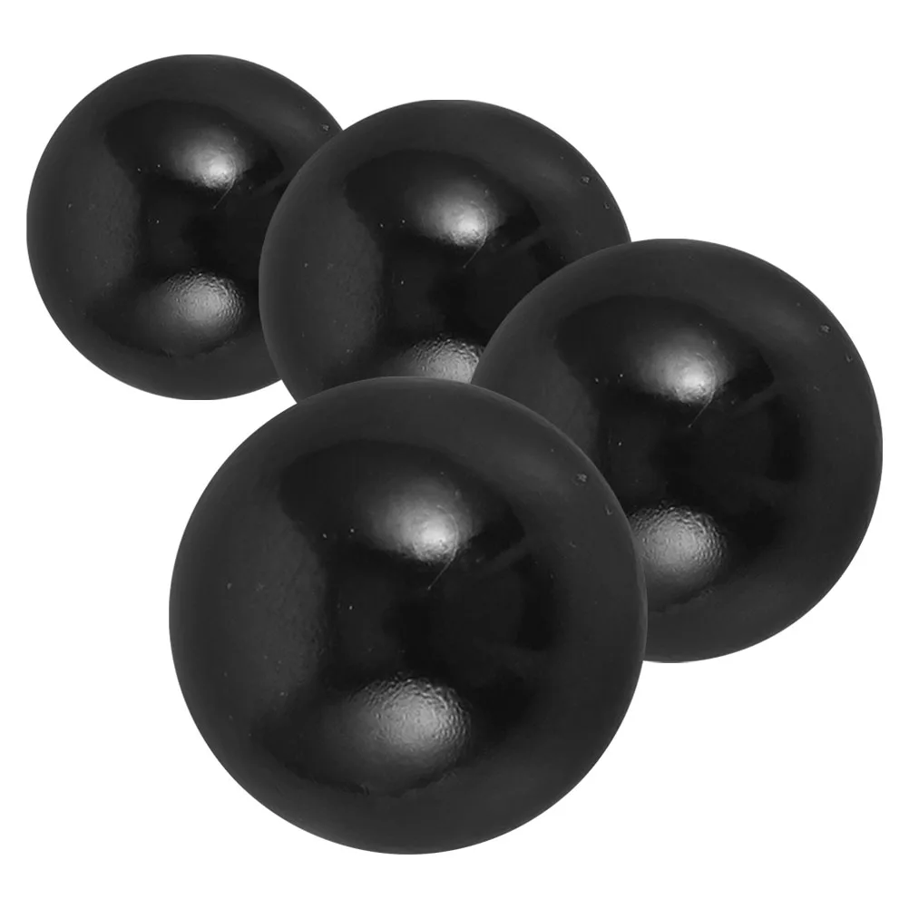 

4 шт. черные шарики для пинбола, пластиковая замена для стандартных пинбольных машин, аксессуары для настольных игр, плавное управление