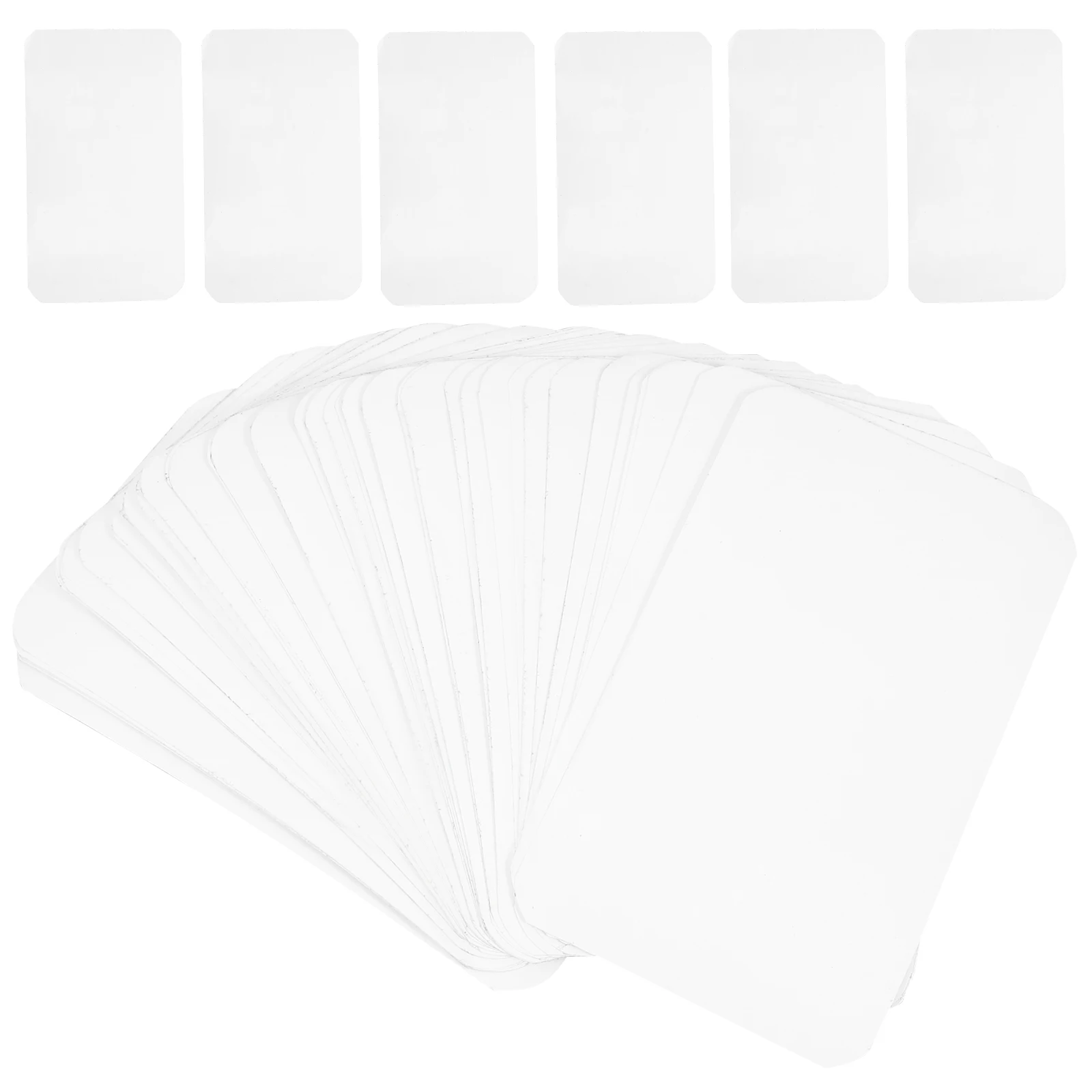 

50Pcs Heat Transfer Sublimation Blank Stickers Adhesive DIY Decal Blank Sticker Sheet for Heat Press Projects Adhesive Sticker