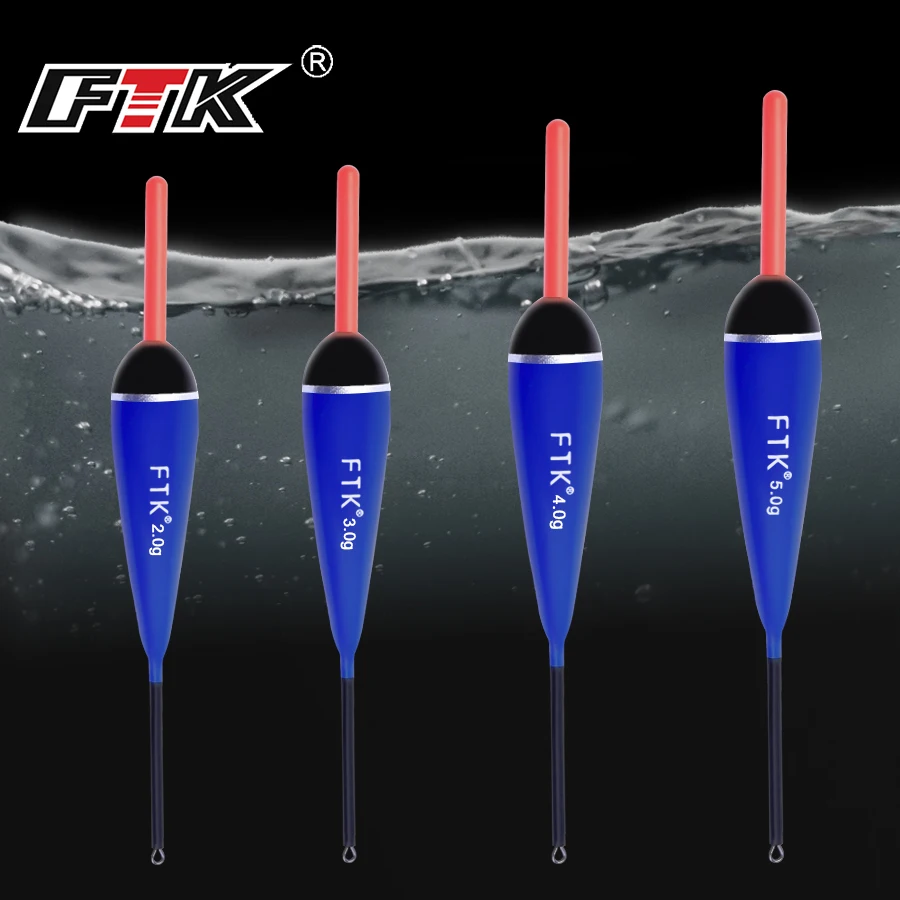 

FTK Barguzinsky Fir Float Blue Vertical Buoy 5Pcs Fishing Float Length 13-14.5cm Float Weight 2g-5g For Carp Fishing Accessories