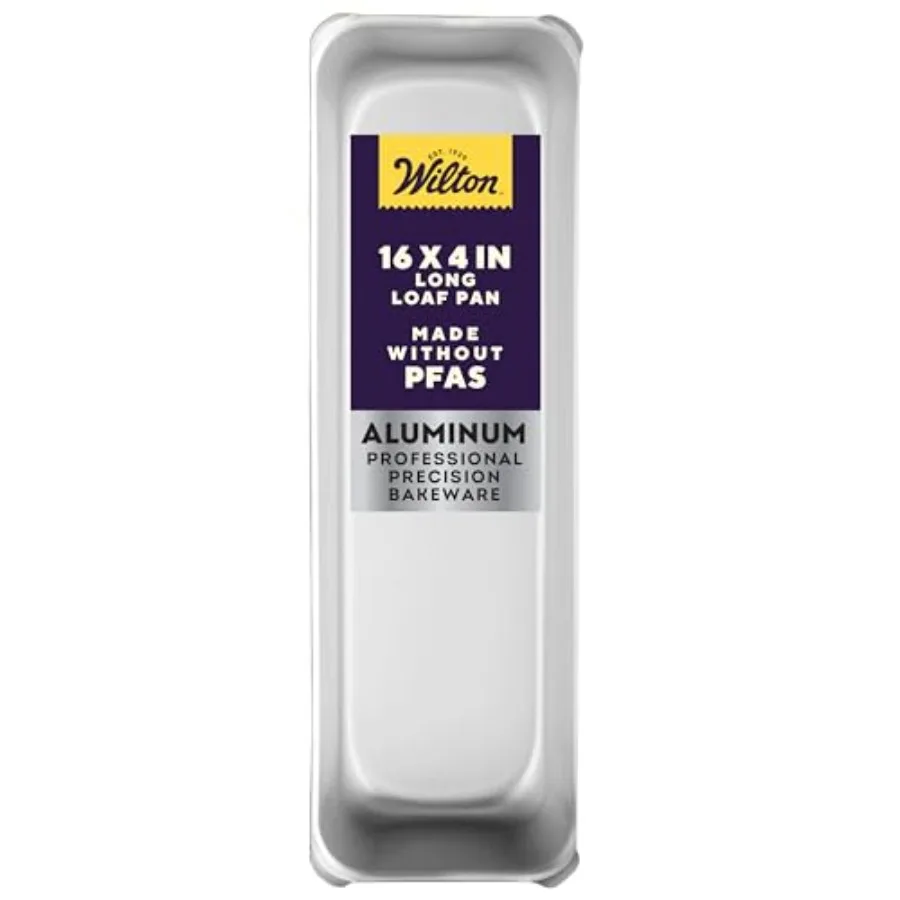 

Длинная алюминиевая форма для выпечки 16 x 4 дюйма, увеличенная, для кексов и других десертов, более прочная, с равномерным нагревом, устойчивая к ржавчине, профессиональная.