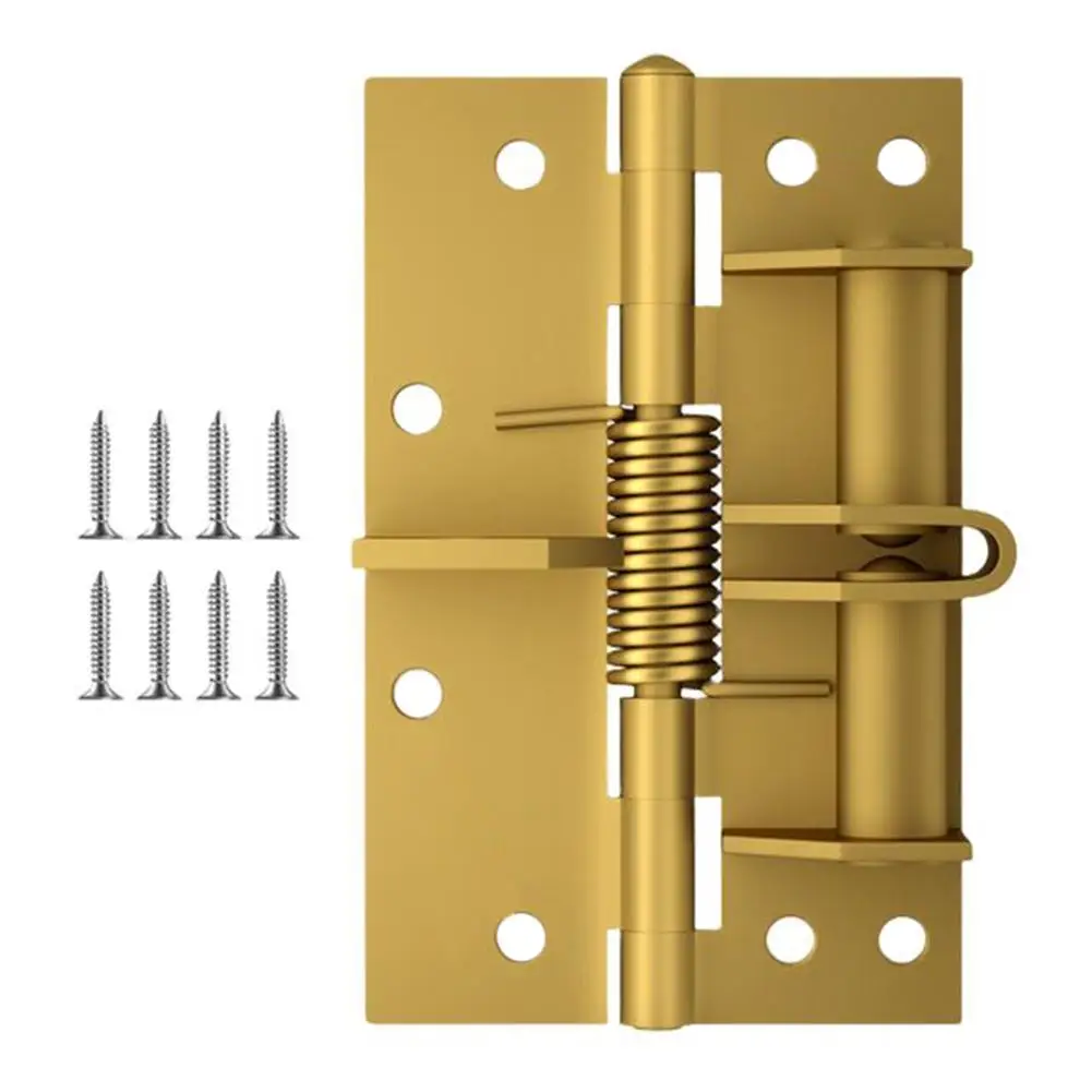 

1 шт. самозакрывающиеся пружинные дверные петли 90 градусов позиционирующий буфер пружинные петли автоматический дверной доводчик для невидимых дверей фурнитура