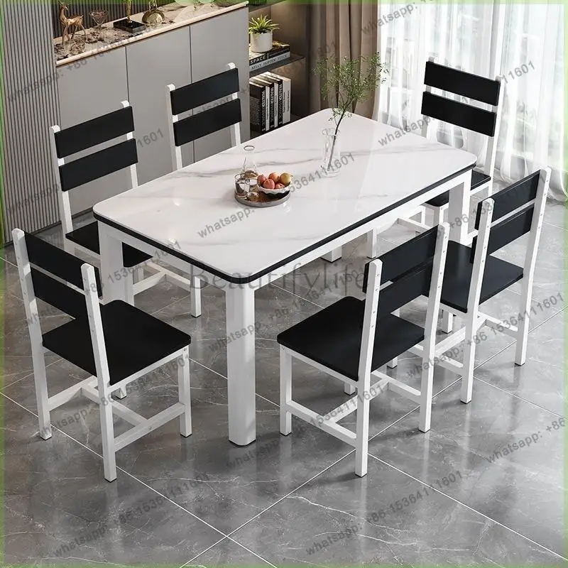 PG Eating Wood Dining Tables White Square Design Luxury Wooden Dining Tables Modern Space Saving Mesas De Jantar Home Furniture
