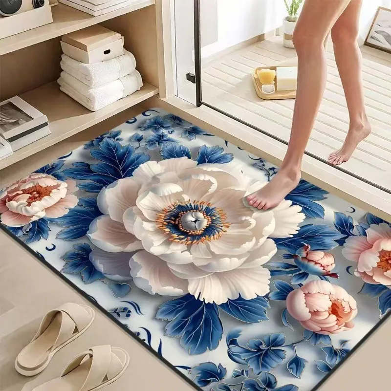 Bathroom absorbent diatom mud toilet  doormat toilet toilet floor mat toilet carpet