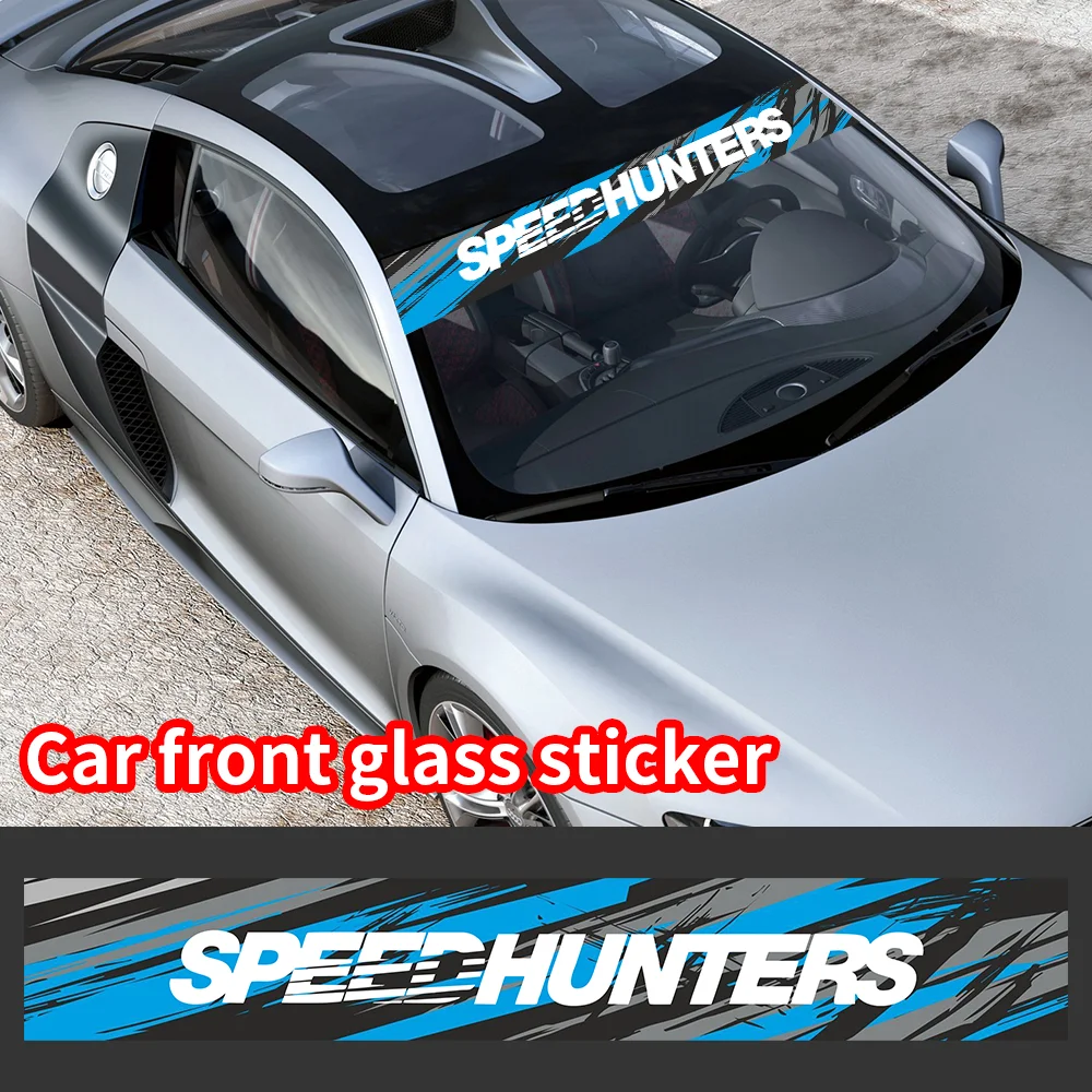 SPEED HUNTERS ظلة ملصق بارد الزجاج الأمامي والخلفي نافذة الشارات اكسسوارات السيارات مقاوم للماء واقية من الشمس الفينيل ديكور