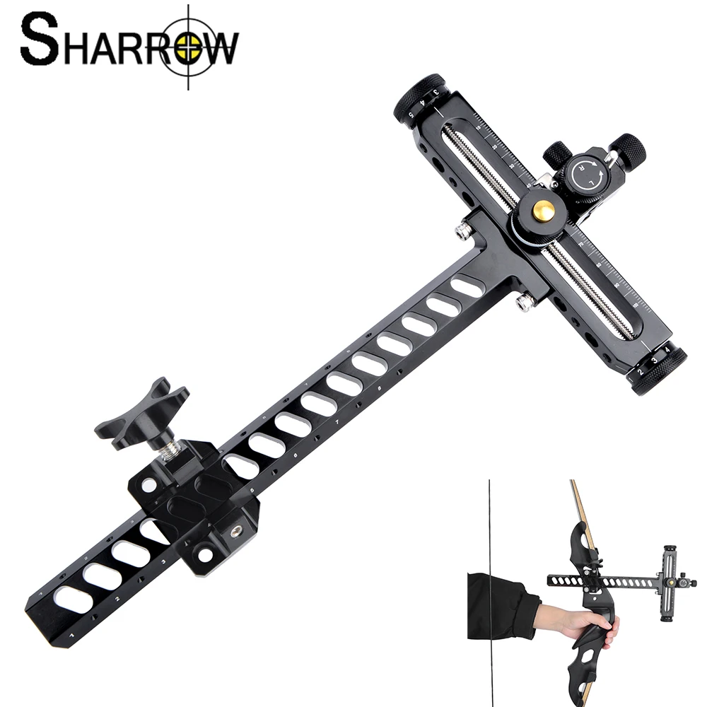 

1pc AkT Archery Aluminum Alloy Recurve Bow Sight For Aiming Tool Outdoor Adjust Shooting Hunting Accessories