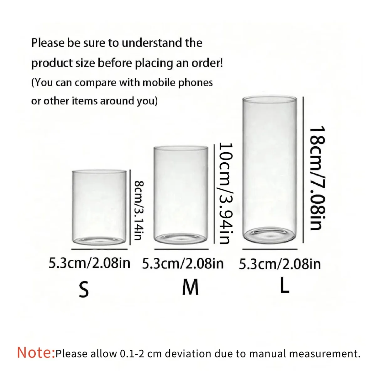 Large capacity Cylinder Wedding Glass Cup Candlestick Straight Tube Glass Vase Dining Table Candle Decoration Art Storage Jar