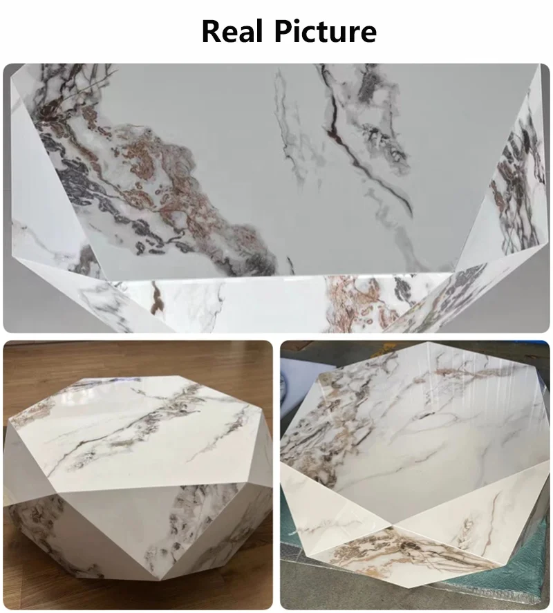 Hot Sale Marble Coffee Table Popular Good Quality Living Room Furniture Geometry Italian Design Center Table