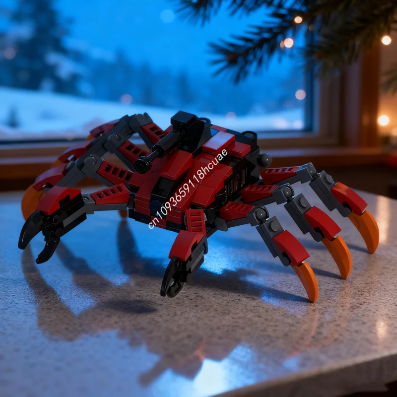 154 قطعة MOC Exo Crab نموذج اللبنات العمارة تجميع DIY بها بنفسك التعليم الإبداعي ألعاب الطوب الاطفال هدية الكريسماس عيد ميلاد #1