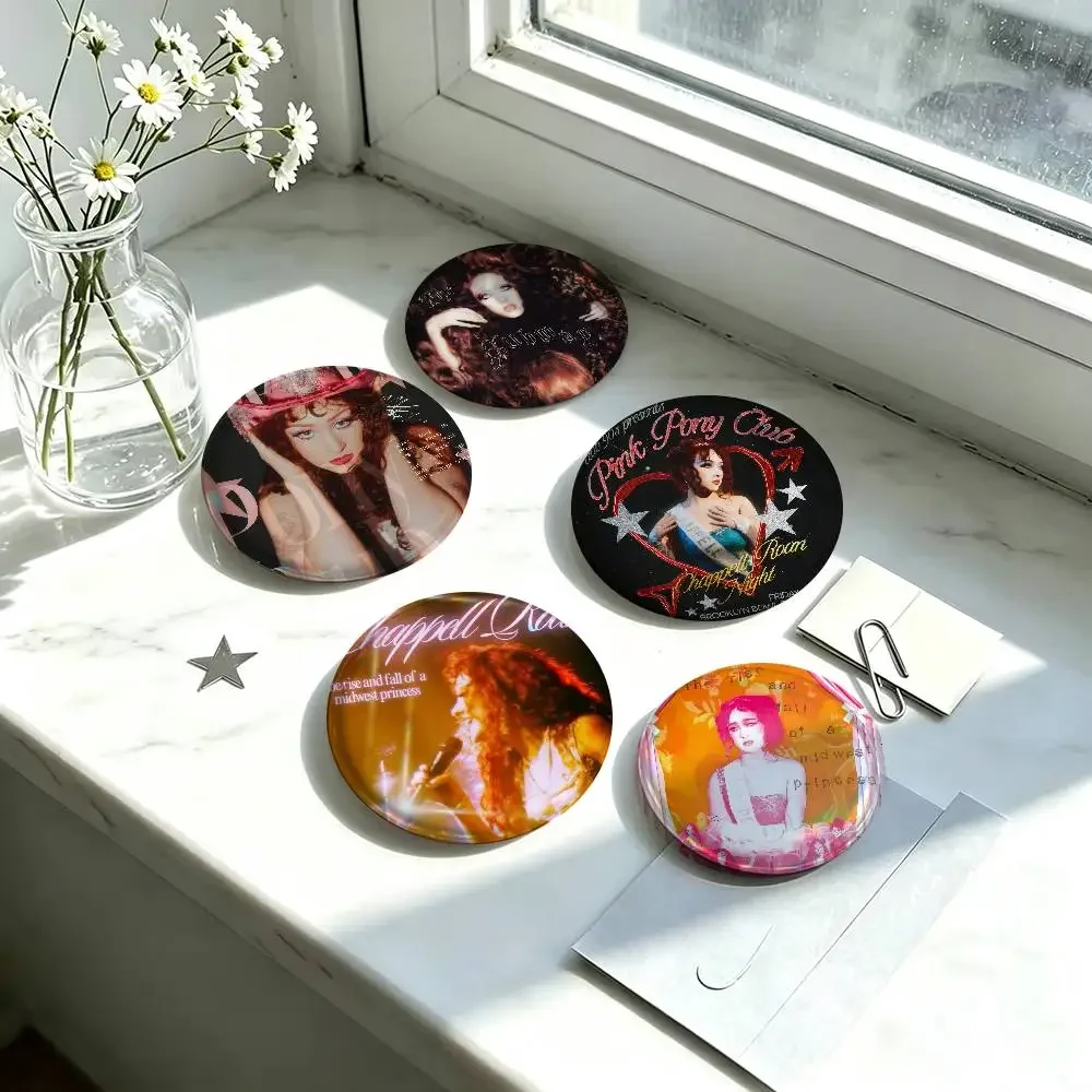 C-happell R-oan Midwest Princess Button Pins Cute Manhwa Coin Brooch DIY Backpack Clothing Decor Badge Jewelry Accessories Gifts