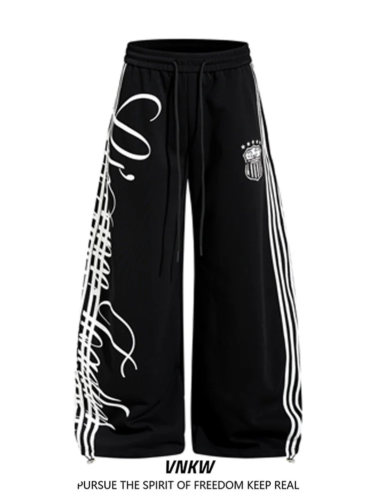 

Свободные спортивные брюки-джоггеры с широкими штанинами для джазовых и уличных танцев, с принтом-тотемом и шнурком, длинные брюки