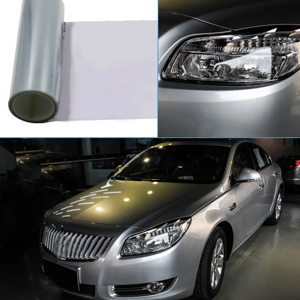 1x 30*120cm Clear Car Light Covering Film Protector Film  Bumper Lamp Protection Wrap Sticker Headlight Taillight Car Body Film