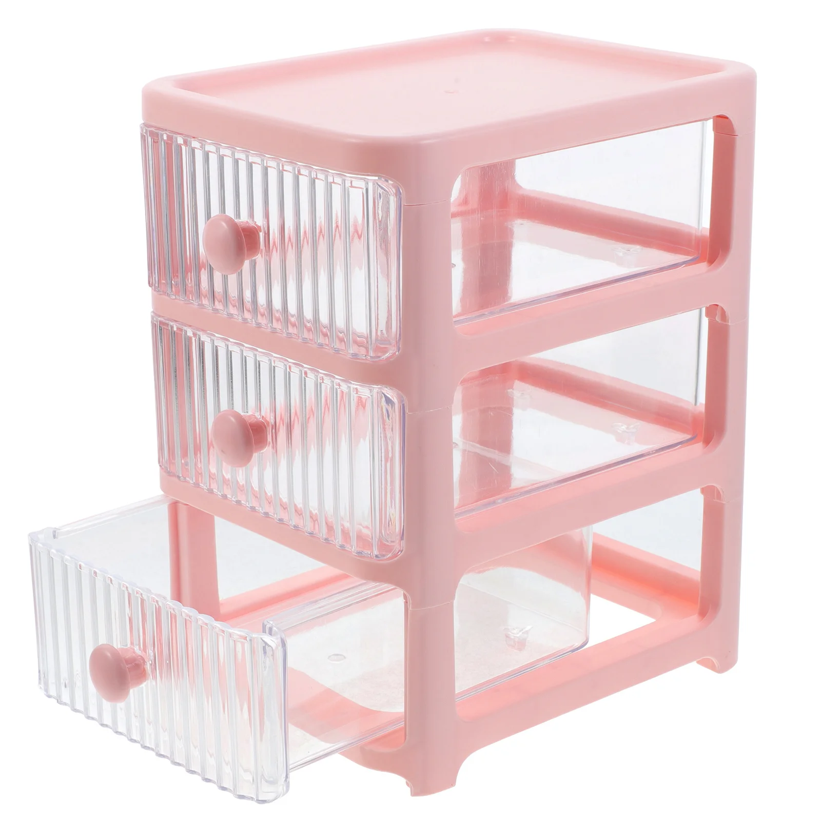 Multi-Layer Drawer Desk Organizer with Large Capacity Plastic Storage Box Makeup Holder Desktop Organization Storage