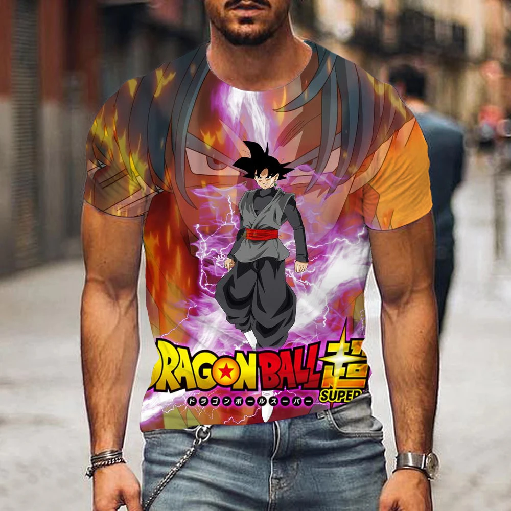 

Men Fashion Seven Dragon Ball 3D Printing T-shirt Boys and Girls' Leisure T-shirt Youth and Children's Cool Clothing Fun Cosplay