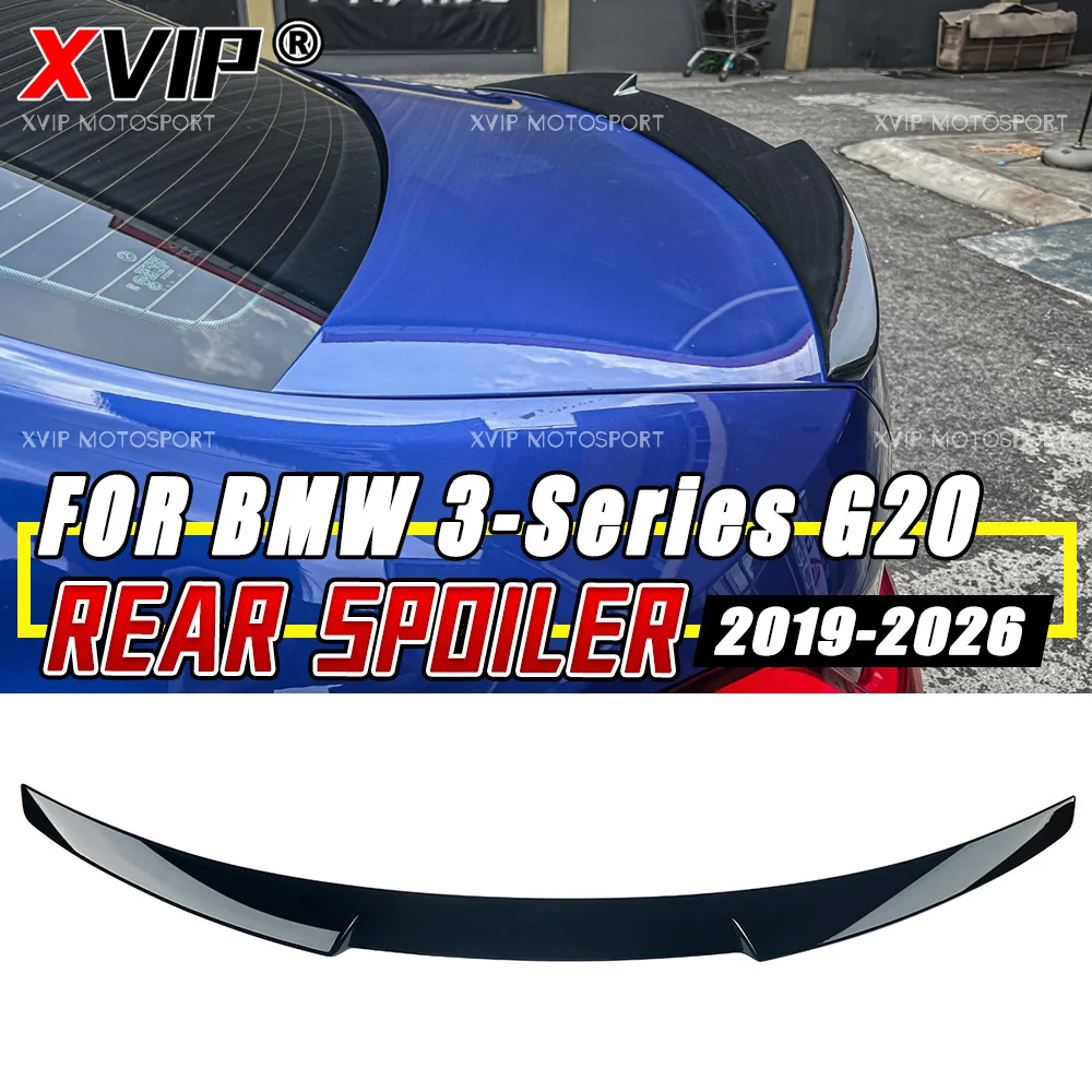 

XVIP M4 Style High Quality Glossy Black Rear Trunk Spoiler Wing Lip For BMW 3 Series G20 2019-2026 Replacemence Accessories