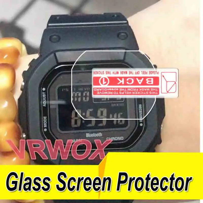 

[2-Pcs ] Glass Screen Protector For GW-B560 Watch,2.5D Rounded Edges 9H Premium Real Tempered Protector Anti Scratch,Anti-finge