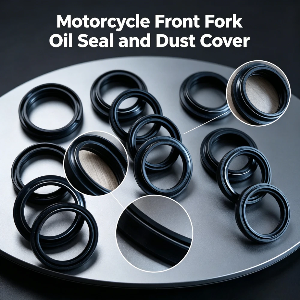2pc/4pc/8pc 41x53x10.5 Front Fork Oil Seal Dust Seal For Yamaha FZR750 MT09 SR950 FJ09 FJ1100 FJ1200 FZ07 FZ09 FZ16 FZ6R FZR1000