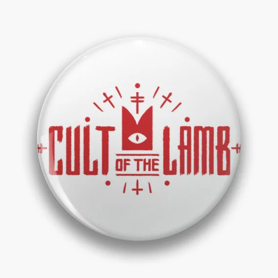 Cult of the Lamb broche Badge  Broches  custom Collar  Lapel Clothes  shirt Funny  pins cute