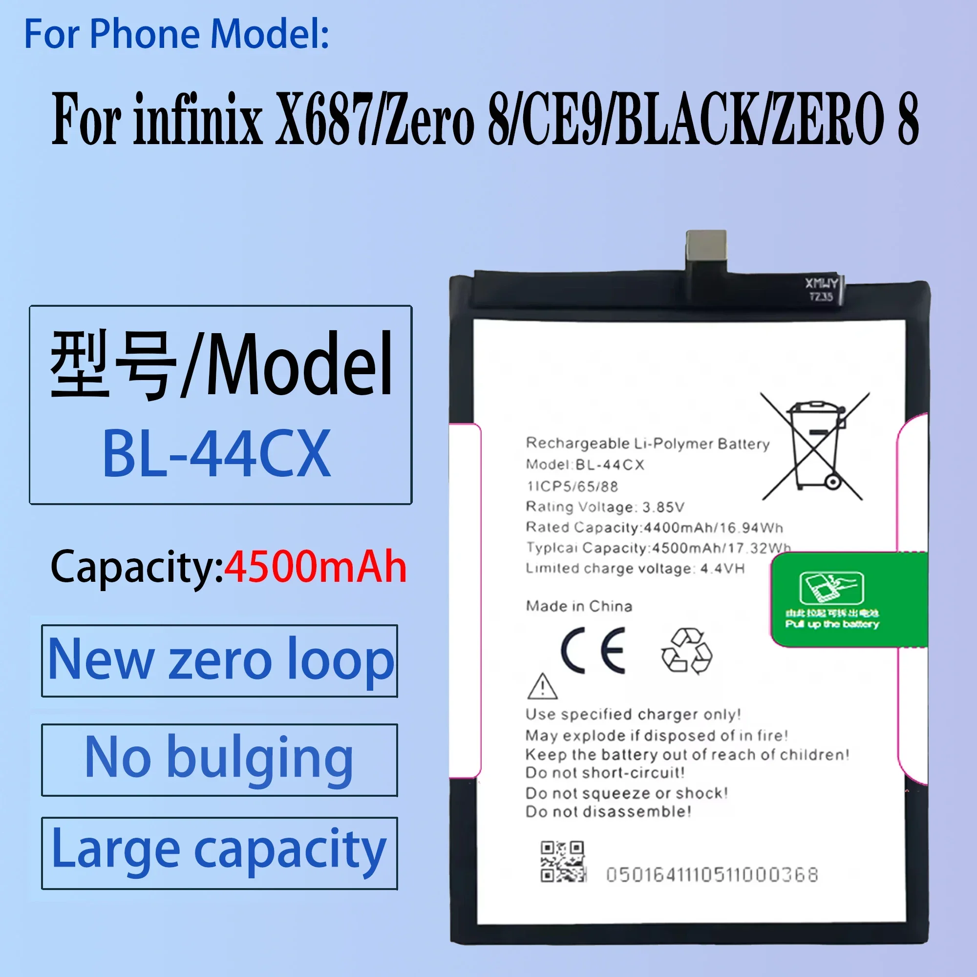 100% Original BL-44EX Battery For INFINIX Zero X / X6811/ X6810/Zero X Pro/zero x power/Zero 20/ X6821 Phone Replacement Bateria комплект аккумулятора karcher battery power 36 25 dw eu 36 в 2 5 ач