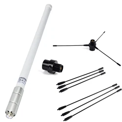 VHF 136-174mhz Fiberglass Mobile Radio Base Antenna&PL259 to SO239 Mobile Base Antenna Ground Plane For ham Radio Transceiver