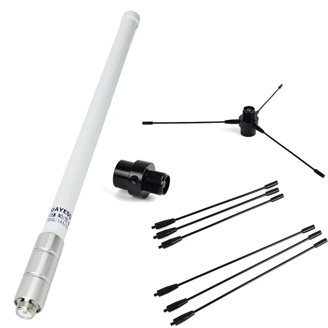 VHF 136-174mhz antena bazowa do radia mobilnego z włókna szklanego i PL259 do SO239 mobilna antena bazowa płaszczyzna naziemna do nadajnika-odbiornika radiowego