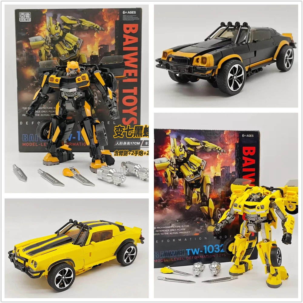 BAIWEI TW1032 Transformation TW-1032 TW1032B TW-1032B Bee Rise of The Beasts Movie 7 KO SS100 Movie Action Figure Robot Toys