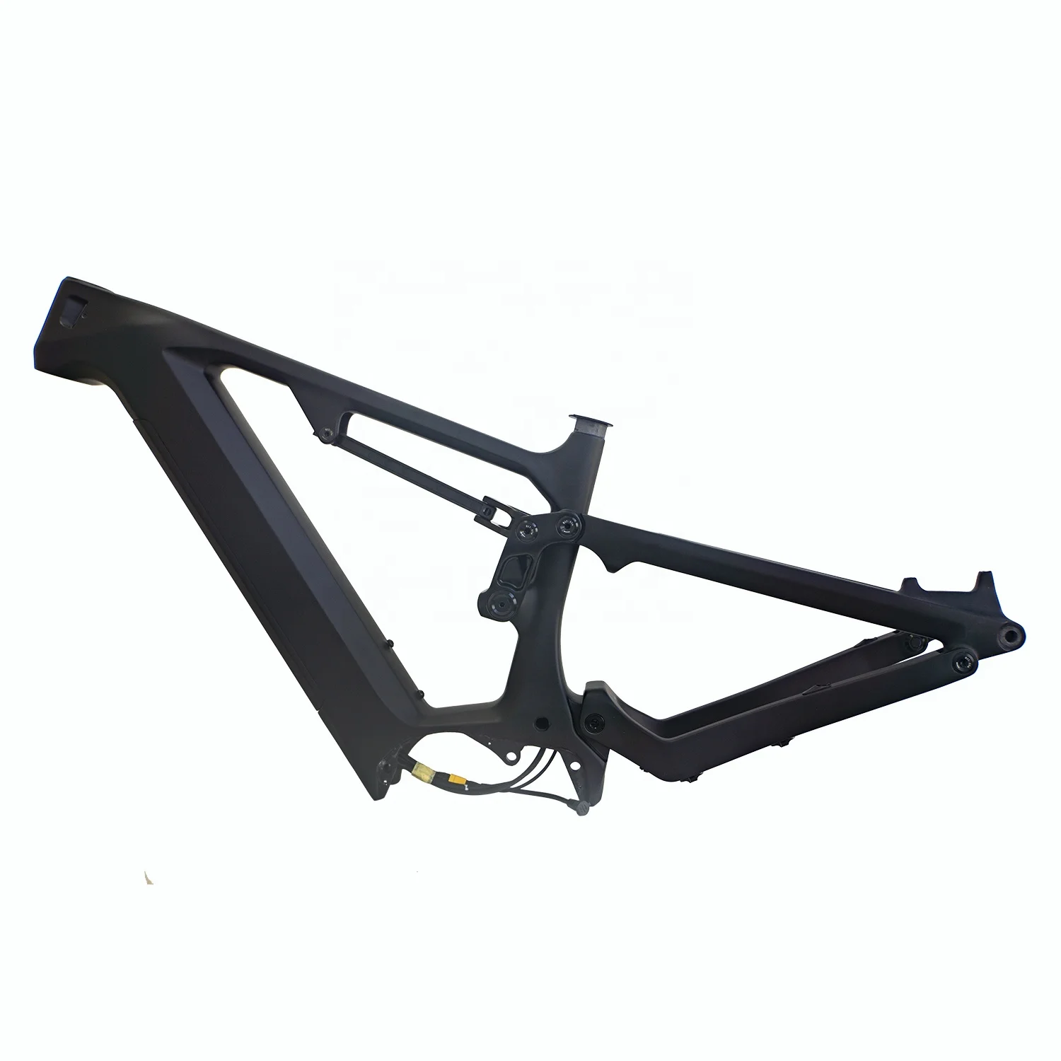Carbon Fiber Fat Tire Dengfu E23 Ebike Frame Bafang G510 M620 1000w Motor Hidden Down Tube Battery Full Suspension Frame - view 2