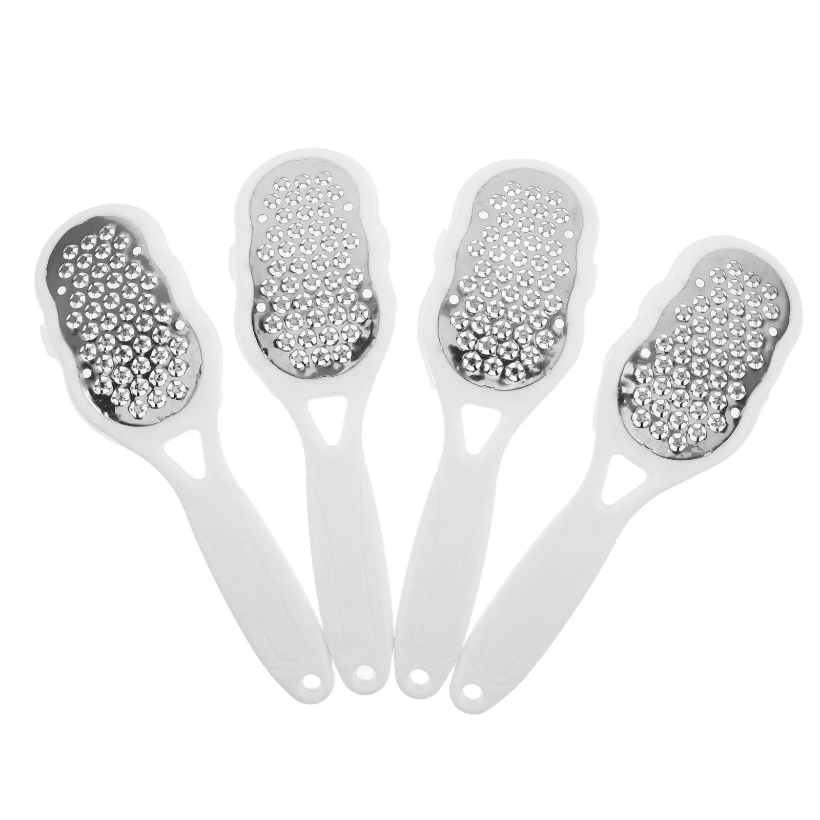 

4pcs Files Callus Remover Stainless Steel Dead Scrubber For Smooth Feet Manual Foot File With Skin Catcher Durable Foot Care