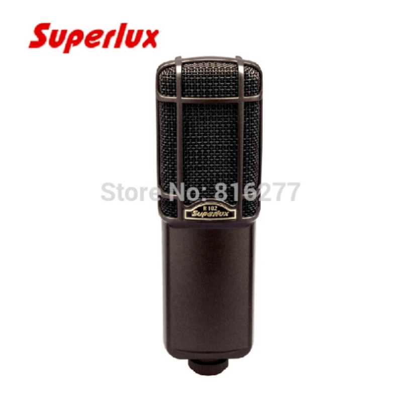 Superlux R102 classic ribbon condenser microphone for the recording studio and professional live performance