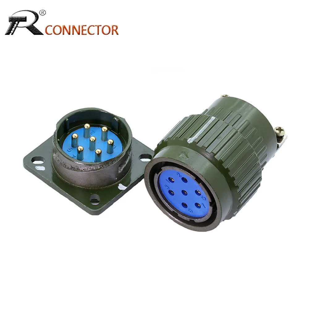 1set Male+Female Army Green Y28M Series Fast Buckle Aviation Industry Connector 4/7/8/10/12/14/19/24/32/37Pins Plug Socket