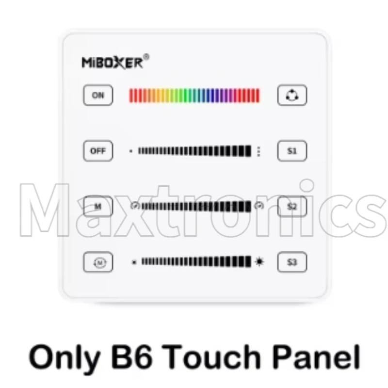 MiBoxer 3w1 Kontroler LED SPI SPIR3/SPIR3-M/C6/B6 DC5/12/24V do Taśm LED WS2812 z Pilotem RF SPI Jednokolorowy+RGB+RGBW