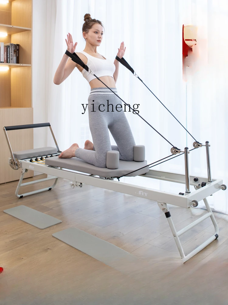 ZK Large Equipment Core Bed Folding Small White Bed High-End Home Yoga Fitness Equipment Five-Piece Set living room decoration