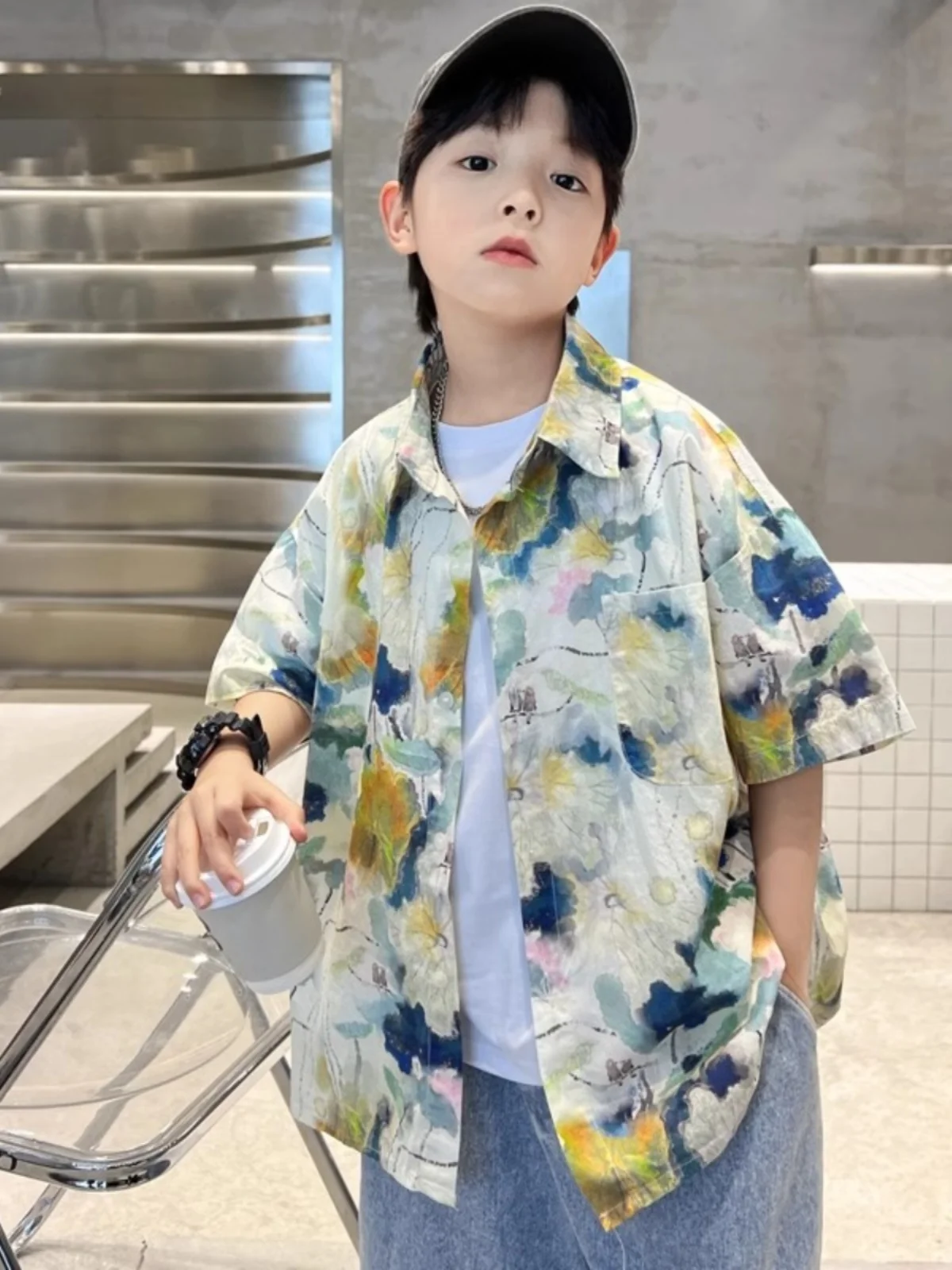 boys-floral-casual-shirt-summer-collection-cool-trendy-kids-clothing-floral-print-breathable-fabric-perfect-for-playtime-and