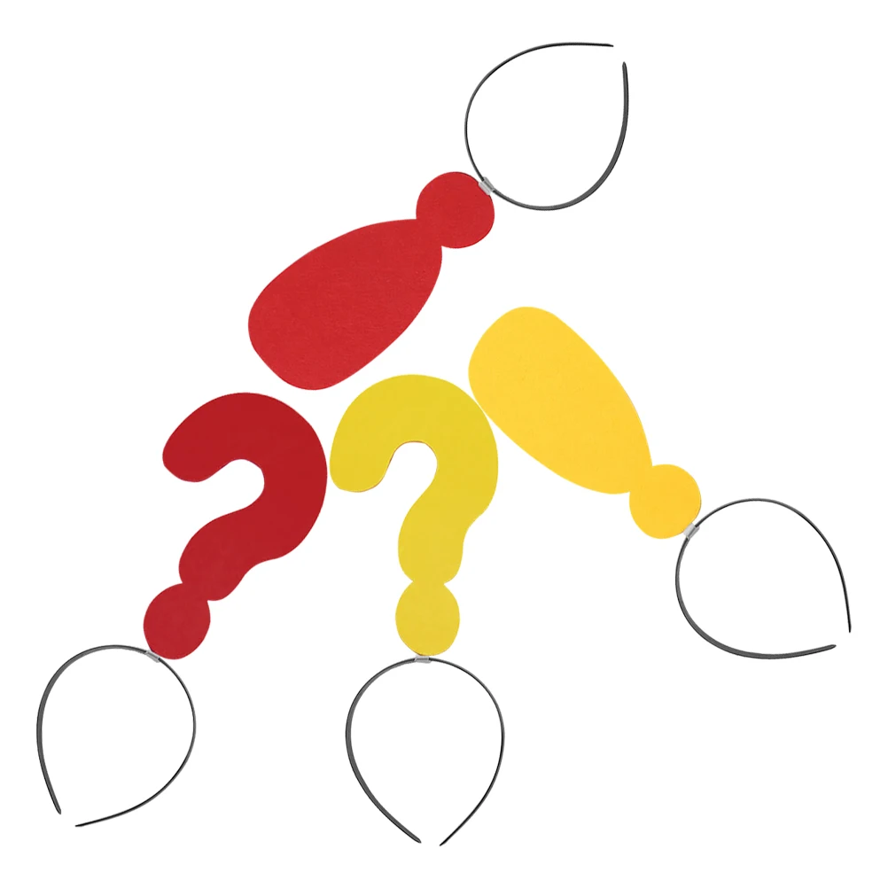 

4 Pcs Arrow Headband Birthday Cute Hair Hoop Prop Funny Party Headbands Halloween Mark Shaped Headdress Reusable