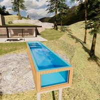 Factory Wholesale Small Size FRP Fiberglass Swim Spa Pool Prefab Outdoor Home Garden Ground Piscina Pool Tools & Accessories