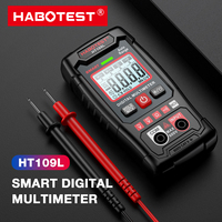HABOTEST HT109L Digital Multimeter 600V DC AC Voltage Tester NCV Resistance Continuity Tester Smart Auto Range Smart Multitester