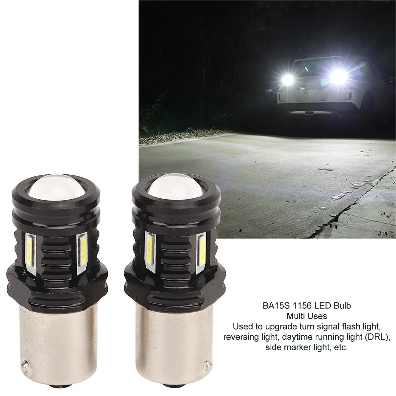 بدوره ضوء لمبة متعددة الأغراض 12-24 فولت 120 واط 1500LM BA15S 1156 LED لمبة التبريد السريع عمر طويل للسيارة للشاحنة #6