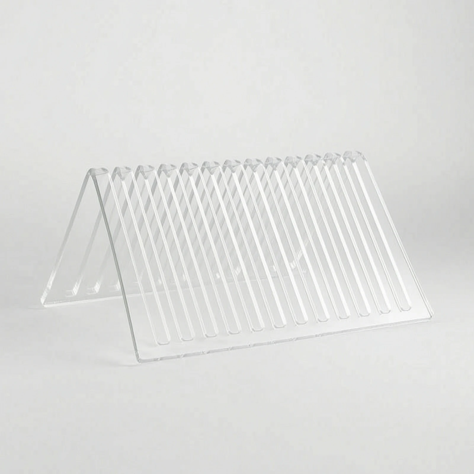 Desktop Storage Rack with Dividers Clear Tabletop Storage Rack Acrylic Organizer Transparent Magazine Holder with Slots